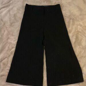 Kids Black Wide-Leg Pants